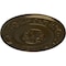 Ekena Millwork Milan Ceiling Medallion, Hand-Painted Brass, 47 5/8"OD x 2 3/4"P CM47MIBRS - alternate 3